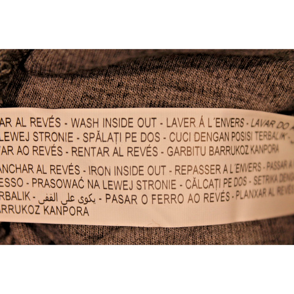 Zara Skirt Knit Midi Womens size M Gray Elastic Waist Double Front Slits Pull-on - Picture 8 of 8